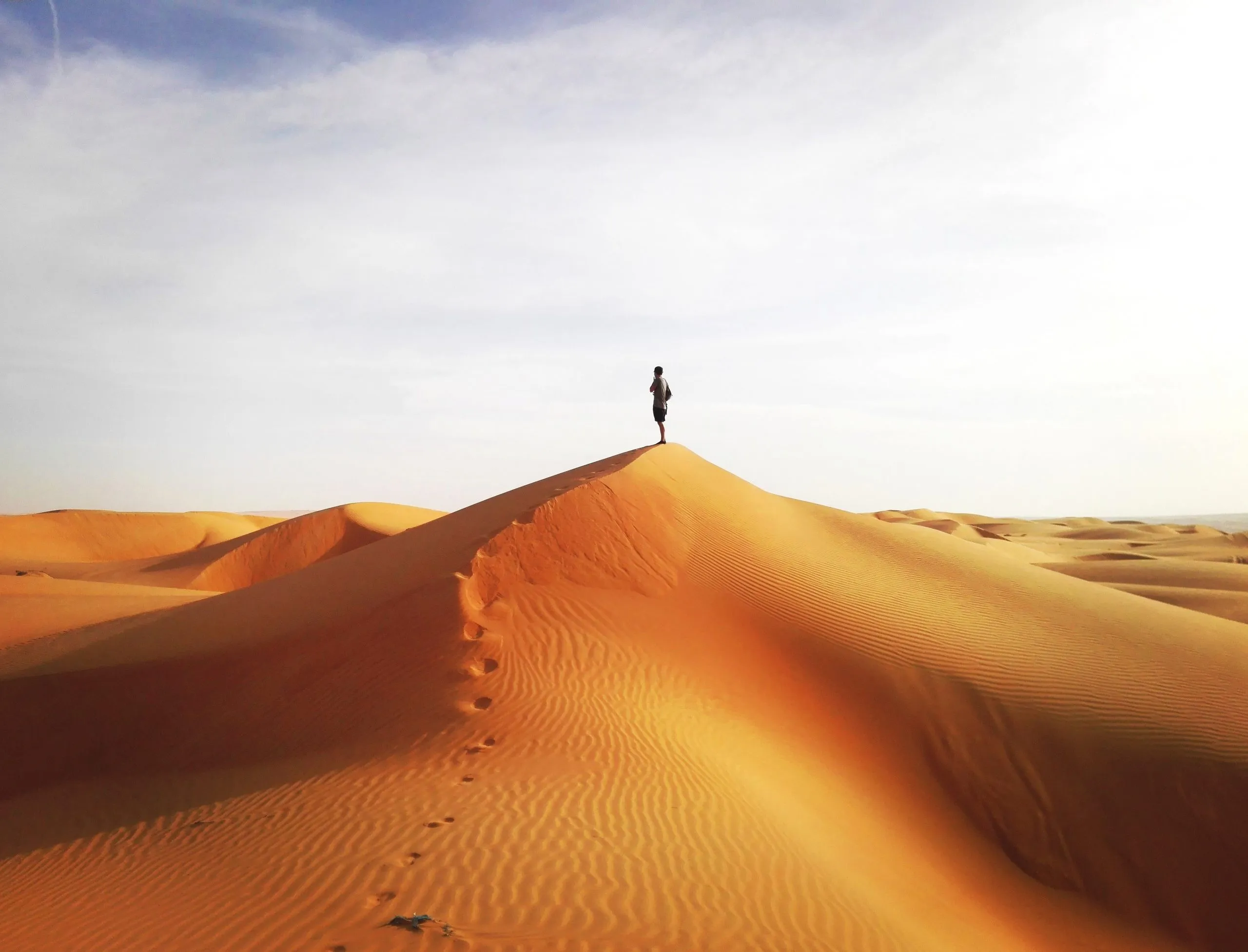 Dunas do deserto em Marrocos